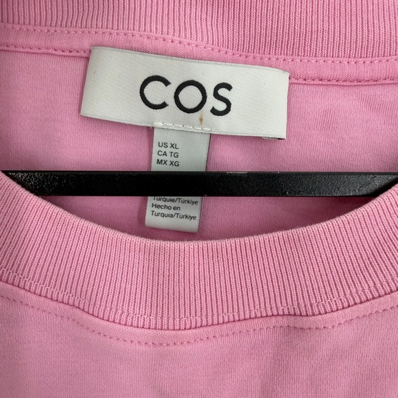 Cos Pink Boxy Regular Fit T-Shirt - Picture 4 of 6